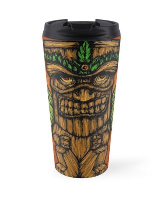 Tazas de viaje «Tiki monster» de angeldecuir | Redbubble