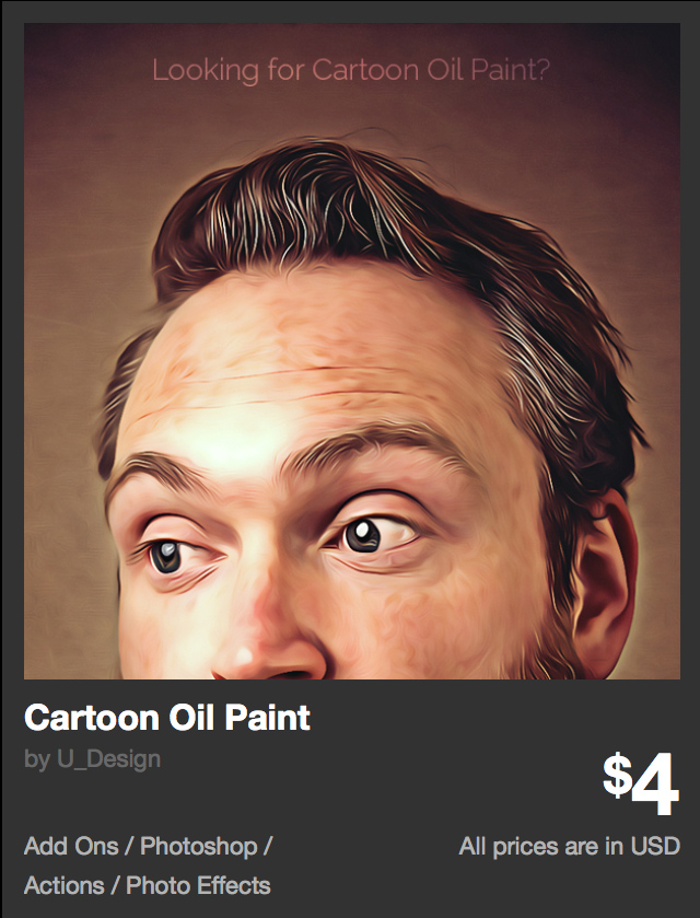 Cartoon Oil Paint by U_Design | GraphicRiver 