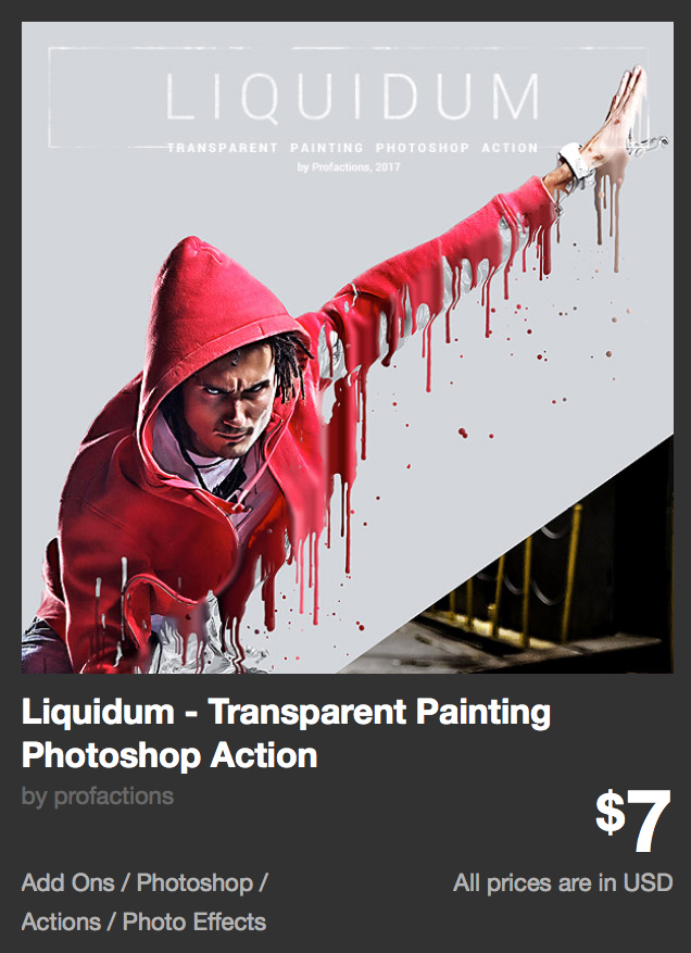 Liquidum - Transparent Painting Photoshop Action by profactions | GraphicRiver 