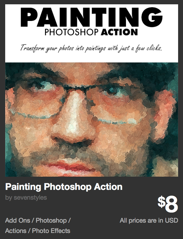Painting Photoshop Action by sevenstyles | GraphicRiver