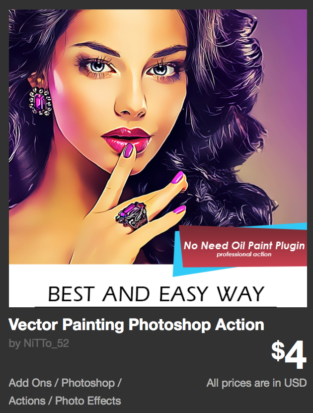 Vector Painting Photoshop Action by NiTTo_52 | GraphicRiver