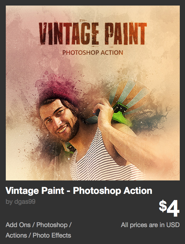 Vintage Paint - Photoshop Action by dgas99 | GraphicRiver 