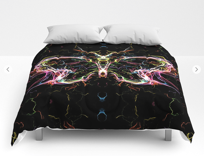 Radiant lighting butterfly Comforters by angeldecuir | Society6 