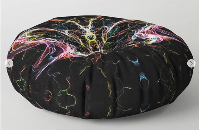 Radiant lighting butterfly Floor Pillow by angeldecuir | Society6 