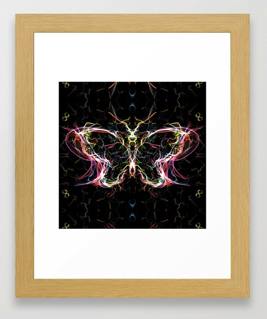 Radiant lighting butterfly Framed Art Print by angeldecuir | Society6 http://bit.ly/2HZuYqW