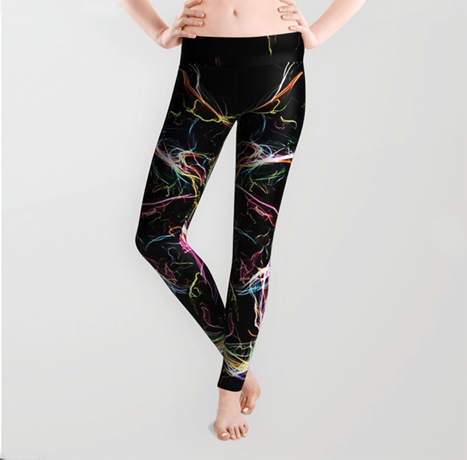 Radiant lighting butterfly Leggings by angeldecuir | Society6  http://bit.ly/2IroQqK