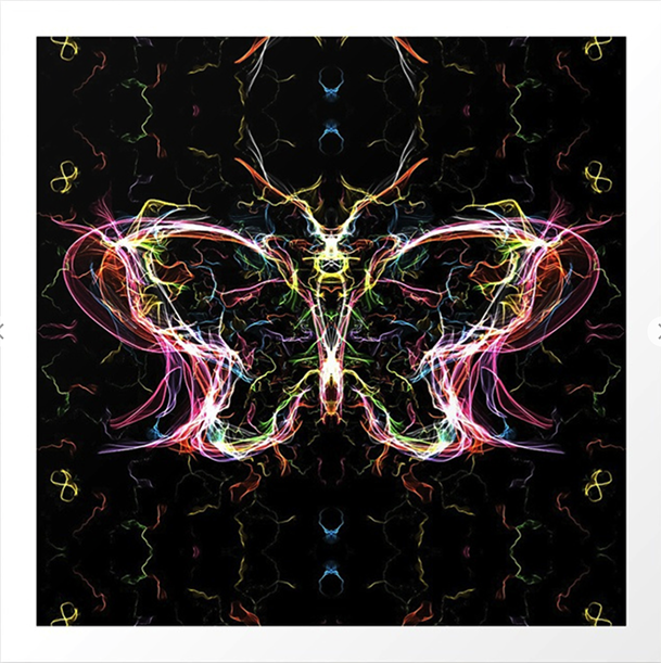 Radiant lighting butterfly Art Print by angeldecuir | Society6 http://bit.ly/2rwHrai