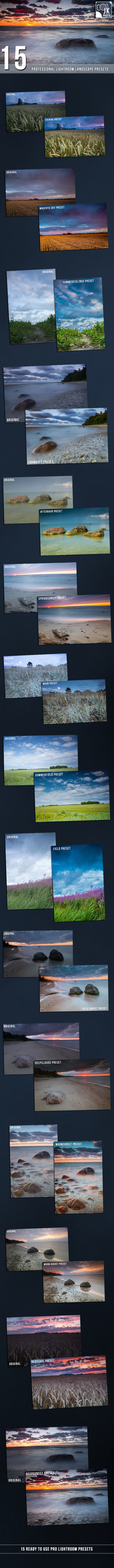 15 PRO Landscape and Nature Lightroom presets by jevgenikfoto | GraphicRiver 