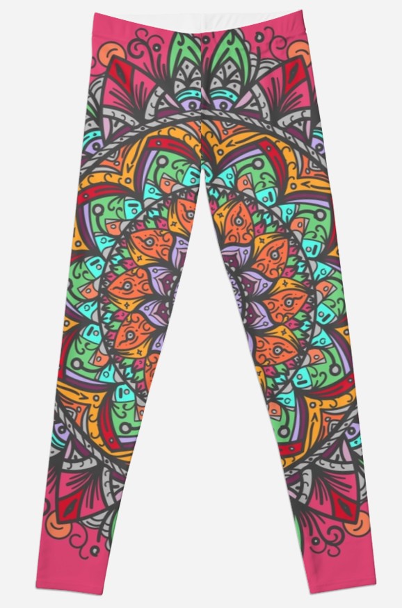 #Legging «Great #mandala Hand Made 1» de angeldecuir | Redbubble 