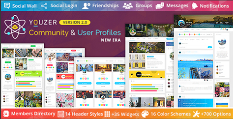 Youzer - Buddypress Community & User Profiles Wordpress Plugin New Era
complementos y código destacados