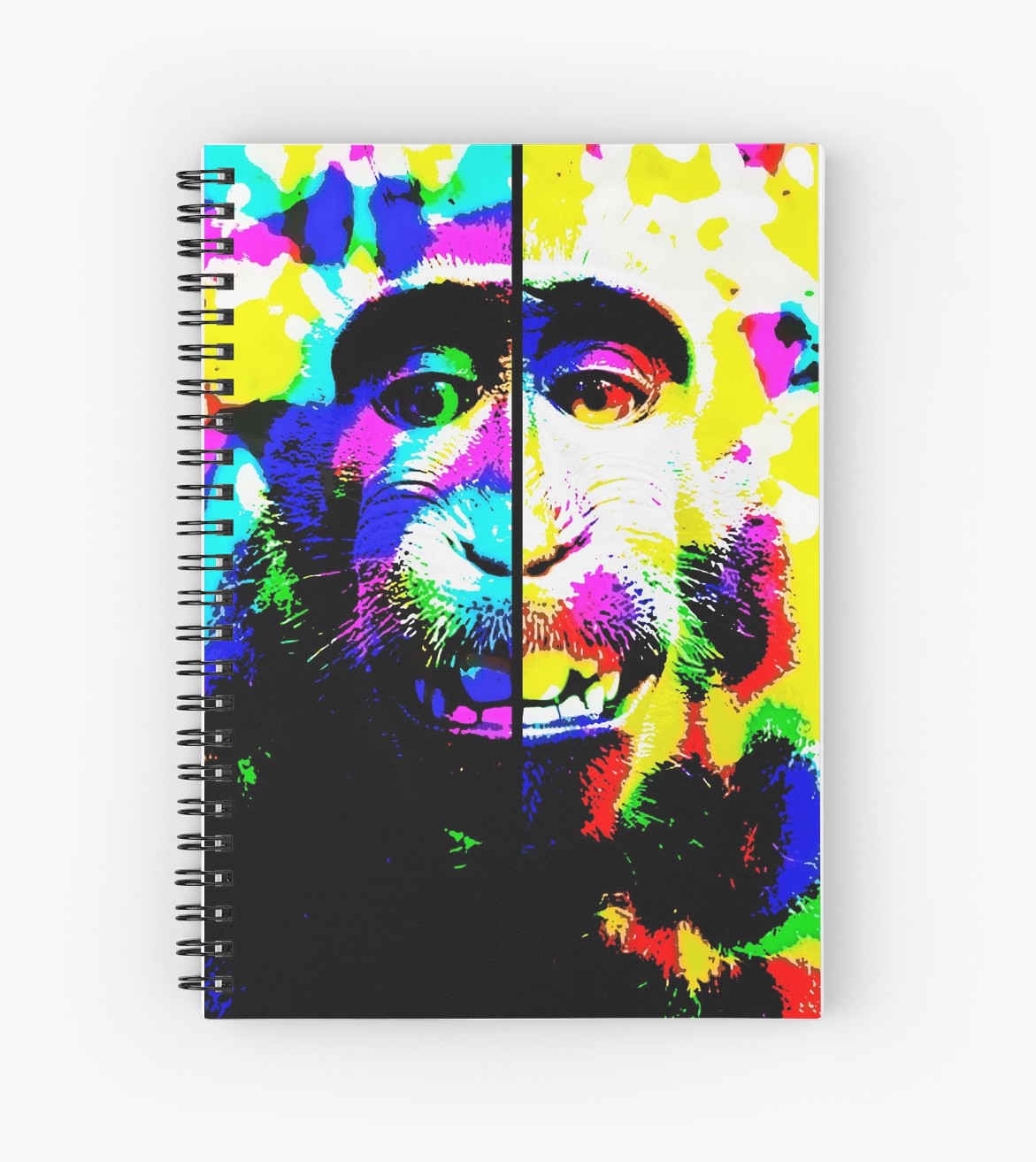 Cuadernos de espiral «Mono alucinado» de angeldecuir | Redbubble