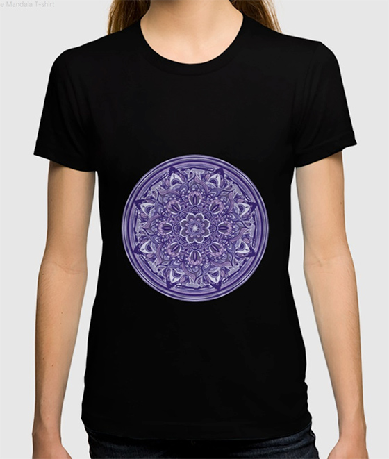 Great Purple Mandala T-shirt by angeldecuir | Society6 