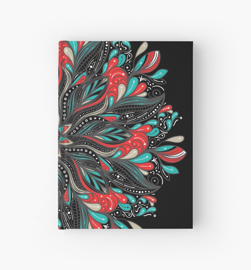 Cuadernos de tapa dura «Mandala Flowers» de angeldecuir | Redbubble 