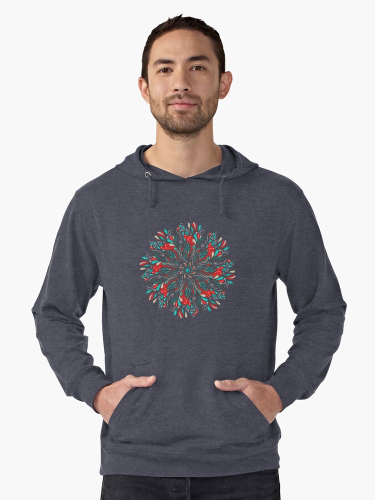 Sudaderas con capucha ligeras «Mandala Flowers» de angeldecuir | Redbubble