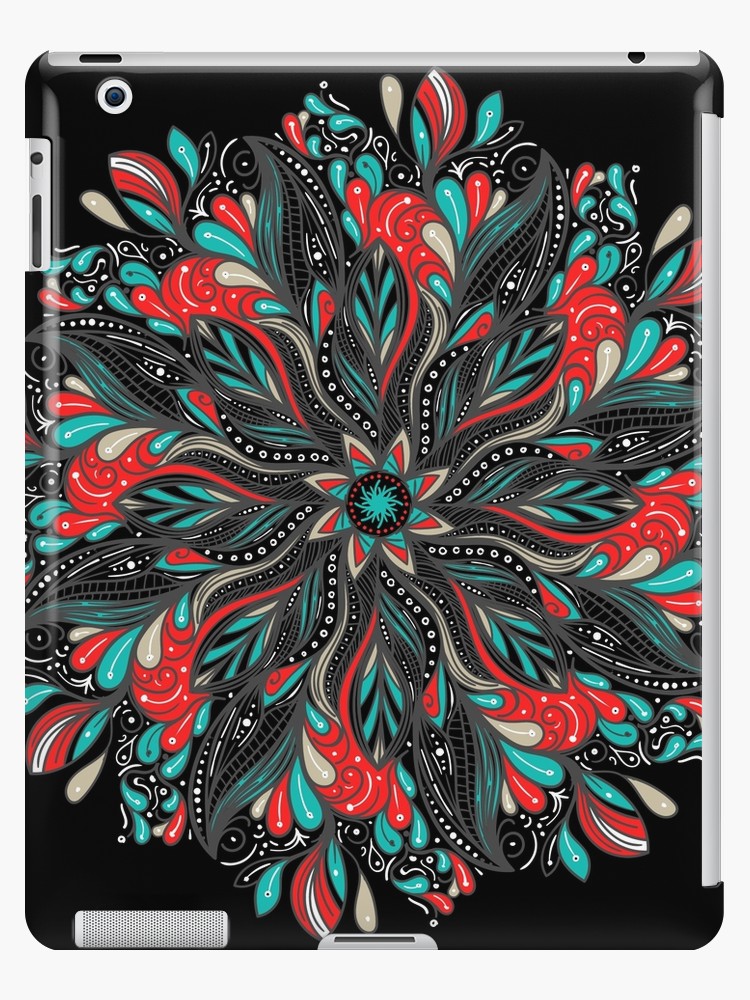 Vinilos y fundas para iPad «Mandala Flowers» de angeldecuir | Redbubble 