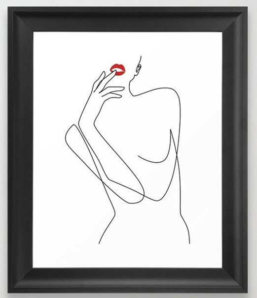 Feminine Minimalism Framed Art Print by Explicit Design - society6