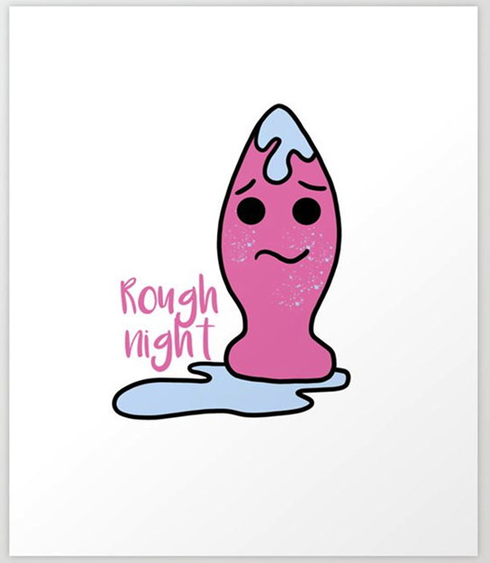 rough night Dildo Vibrator Sex Toy Present Woman Art Print by Naughty by Nature - society6