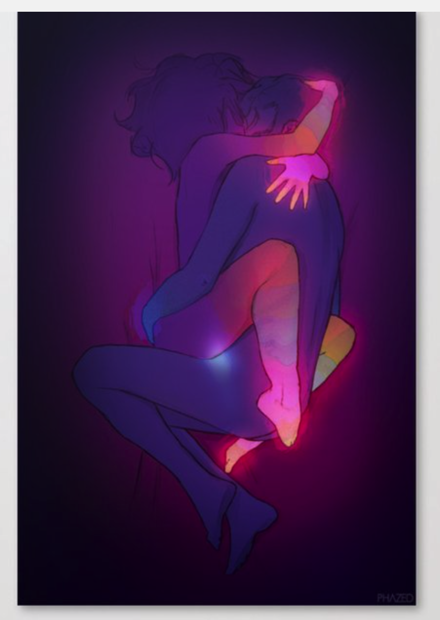 Passionate hug Canvas Print by Phazed - society6