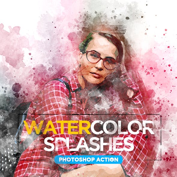 Watercolor Splashes - Photoshop Action by haicamon | GraphicRiver 