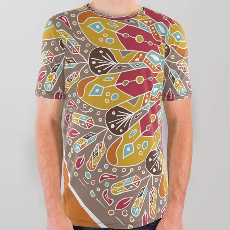 Mandala Boho Style All Over Graphic Tee by angeldecuir | Society6