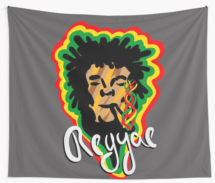 Telas decorativas «Smoke Reggae» de angeldecuir | Redbubble 