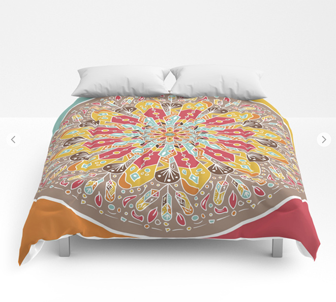 Mandala Boho Style Comforters by angeldecuir | Society6 