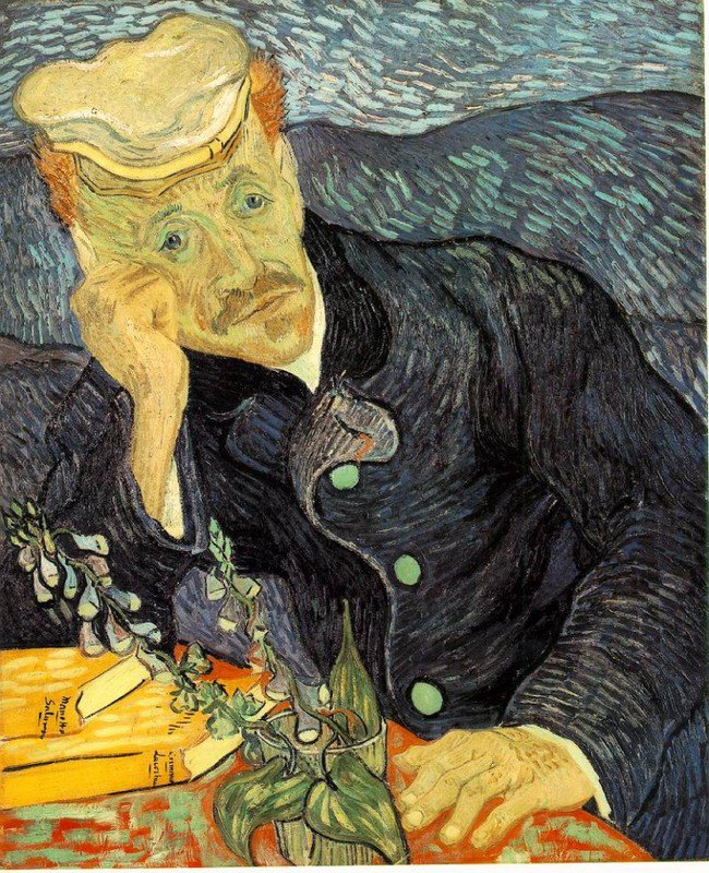 Vincent Van Gogh
RETRATO DEL DR. GACHET - 1890