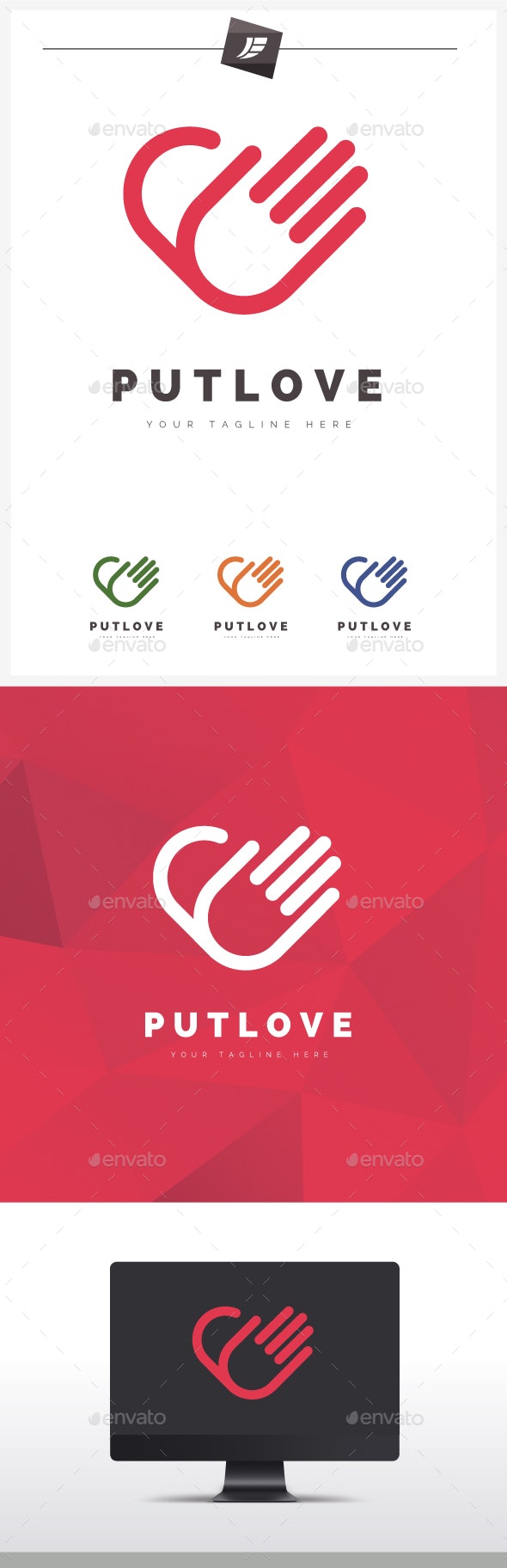 Put Love Logo por juelogo / GraphicRiver