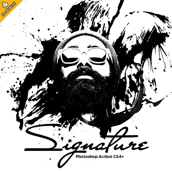 Signature - B&W Vector CS4+ Photoshop Action
by FD-Design in Photo Effects