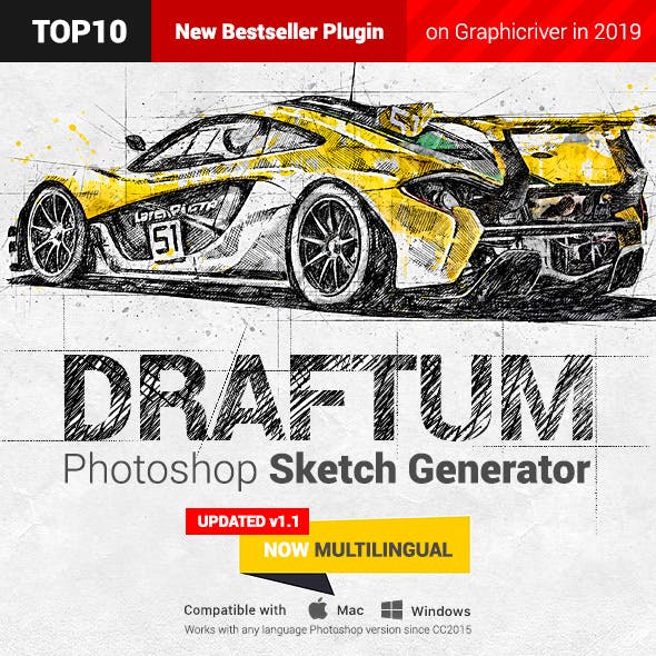 Sketch Generator - Draftum - Photoshop Plugin
by profactions in Photo Effects