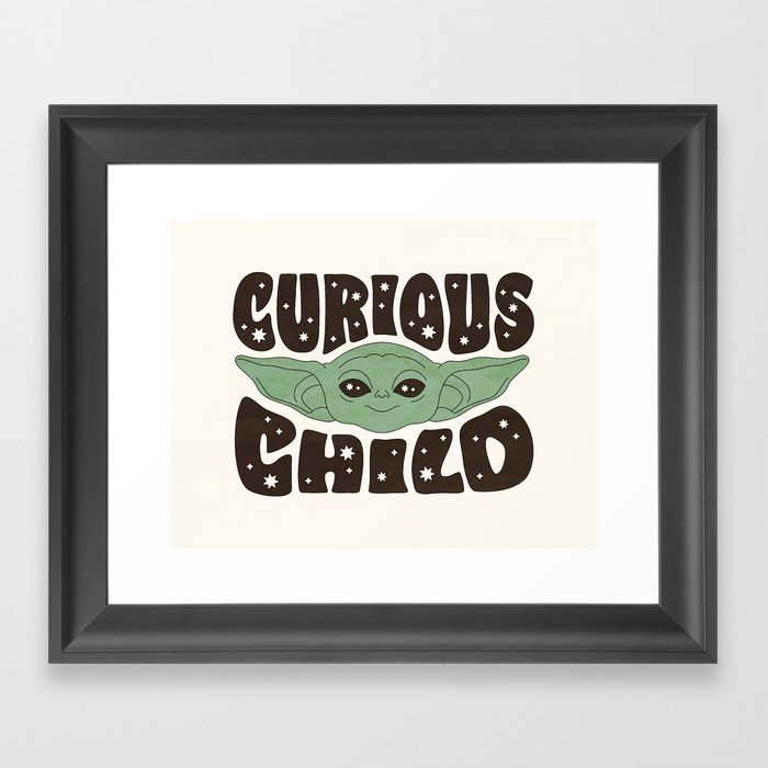 "Curious Child - Natural" by Berlin Michelle Framed Art Print
