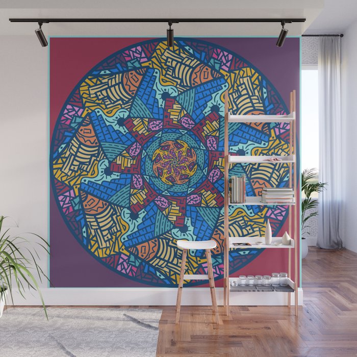Mountain abstract mandala Wall Mural
- productos de arte impreso en society6
