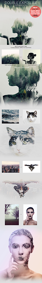 3-Double Exposure Photoshop Action