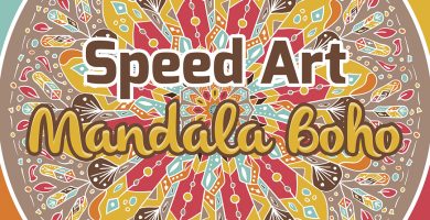 Speed Art - Mandala Boho en Illustrator y Photoshop