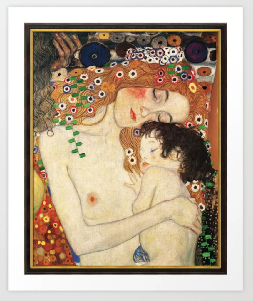 Mother and Baby - Gustav Klimt Art Print - Viktorius Art 
