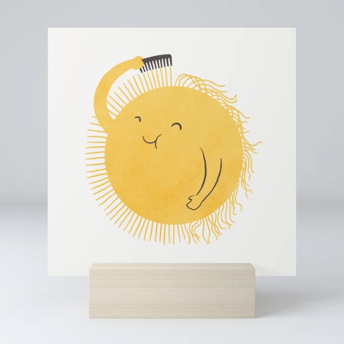 Good Morning, Sunshine Mini Art Print by ilovedoodle 

