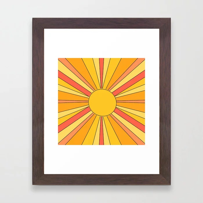 Sun rays Framed Art Print by KalypsoHarvey 