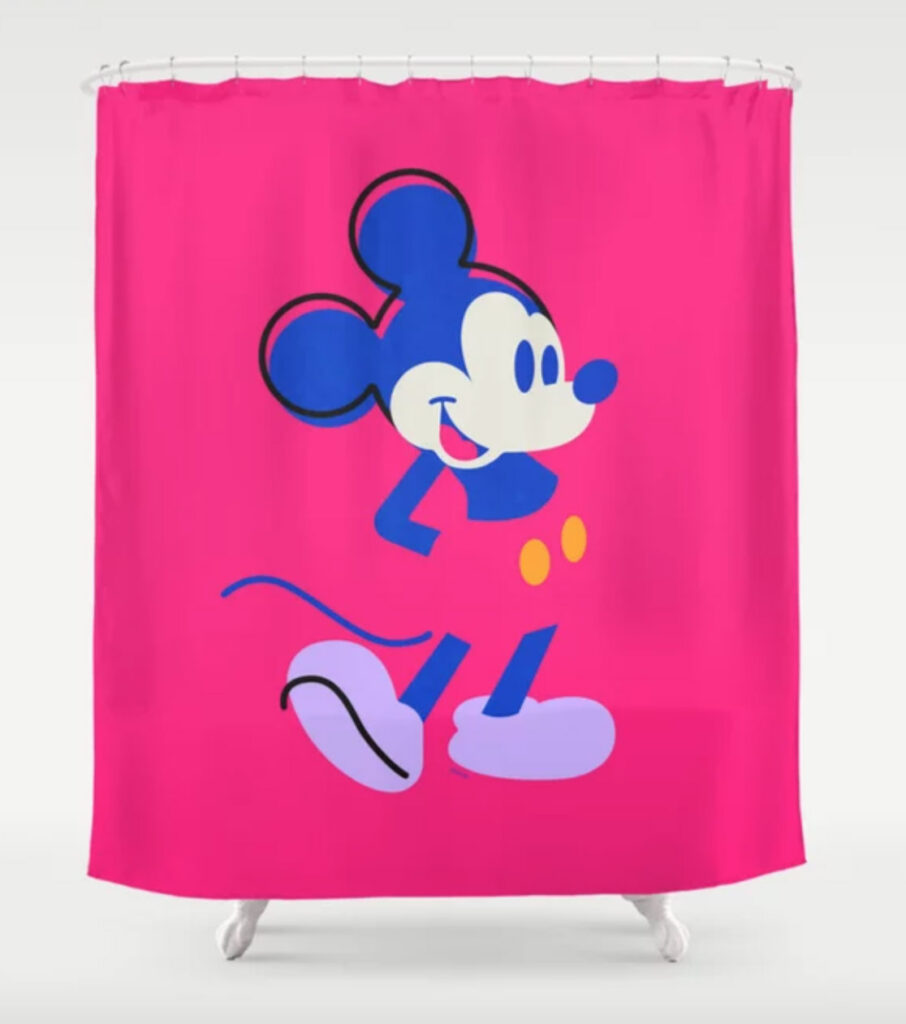 "Mickey Mouse" by Sabrena Khadija Shower Curtain
