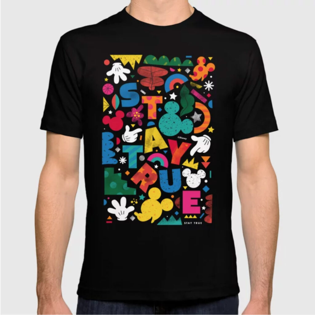 "Your True Shapes and Colors - Mickey Mouse" by Happyminders T-shirt
