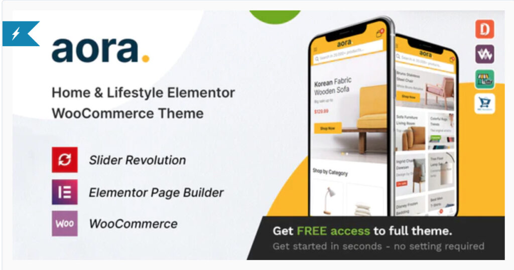 Aora - Home & Lifestyle Elementor WooCommerce Theme
By thembay
