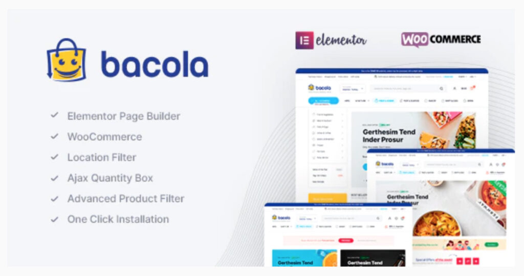 Bacola - Grocery Store and Food eCommerce Theme
By KlbTheme

- WordPress ECommerce Themes
