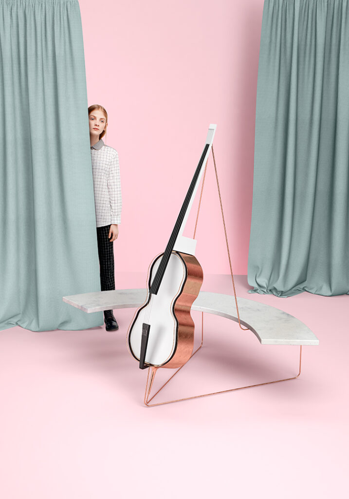 Bloom Maestro, un arte conceptual 3D de música sonde los instrumentos cobran vida para crear relaciones.