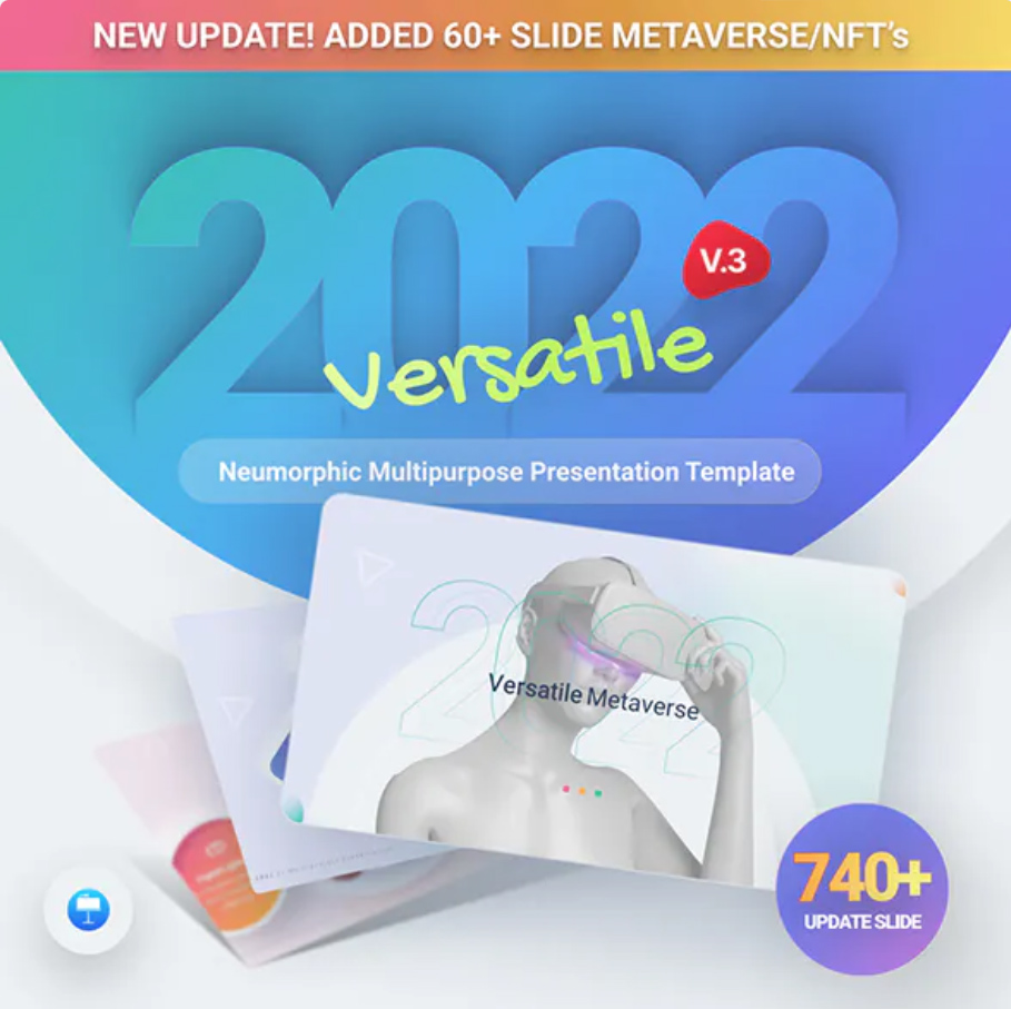 2021 Neumorphic Premium Keynote Presentation Template By RRgraph
