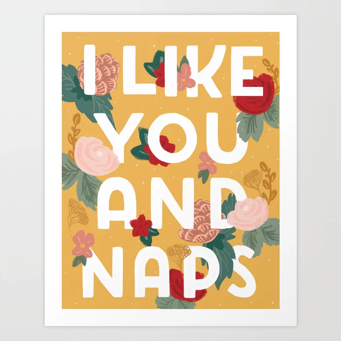 Like You and Naps Art Print by Victoria Black
