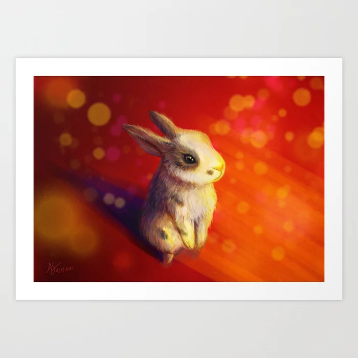 Year of the Rabbit Art Print por Ada Shih