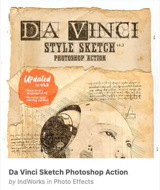 Da Vinci Sketch Photoshop Action
- Weekly bestsellers 2023