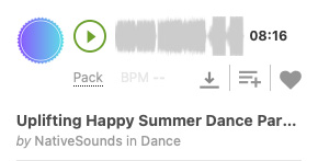 Uplifting Happy Summer Dance Party Pack