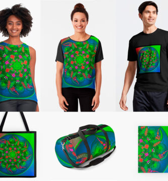 Mandala Wonderland en Redbubble para art prints