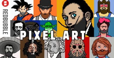 Colección de Pixel Art en Redbubble