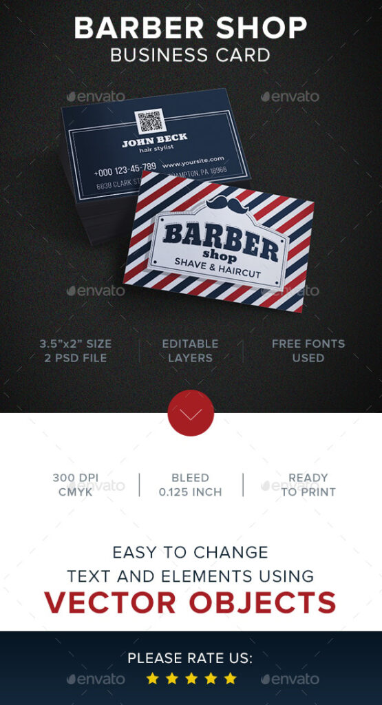Barber Shop Business Card
by Artem-ova  in Business Cards
gráficos sobre Barbería